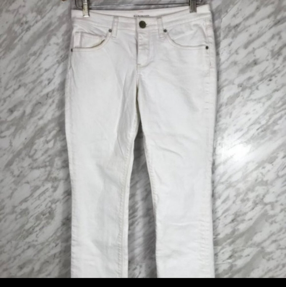 Elie Tahari Adena Straight Leg Jeans - Size 6 - White Jeans, Mid-Rise, Straight - Picture 3 of 8